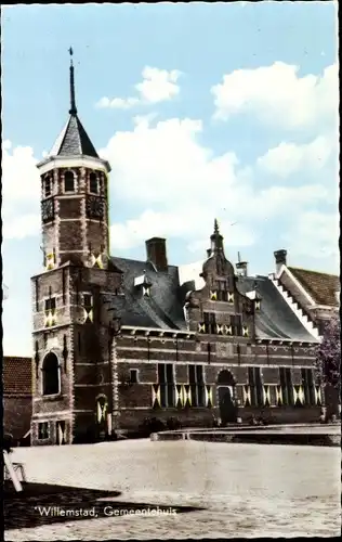 Ak Willemstad Nordbrabant Niederlande, Gemeentehuis