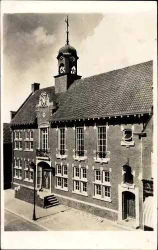Ak Steenbergen Nordbrabant Niederlande, Gemeentehuis