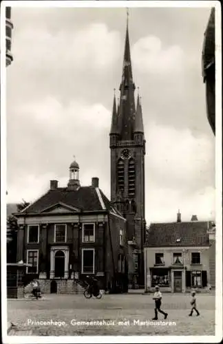 Ak Princenhage Breda Nordbrabant, Gemeentehuis met Martinustoren