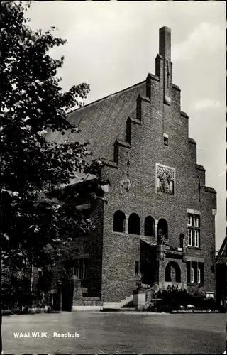 Ak Waalwijk Nordbrabant Niederlande, Raadhuis