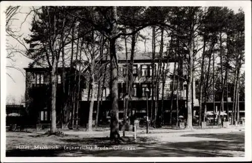 Ak Breda Nordbrabant Niederlande, Hotel Mastbosch (zijaanzicht), Ginneken