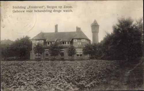 Ak Bergen op Zoom Nordbrabant Niederlande, Stichting Vrederust, Gebouw voor behandeling droge wasch