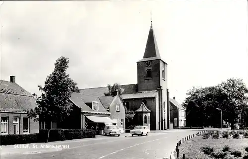 Ak Schijf Nordbrabant, St. Antoniusstraat, Kerk