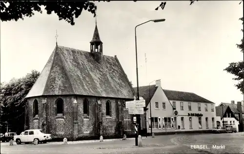 Ak Eersel Nordbrabant, Markt, Kerk