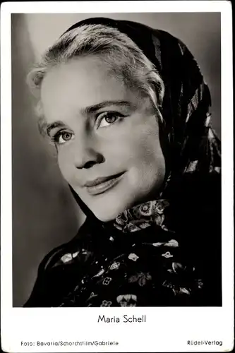 Ak Schauspielerin Maria Schell, Portrait, Film Rose Bernd