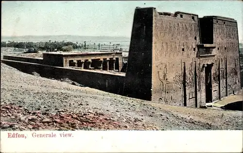 Ak Edfu Ägypten, General View