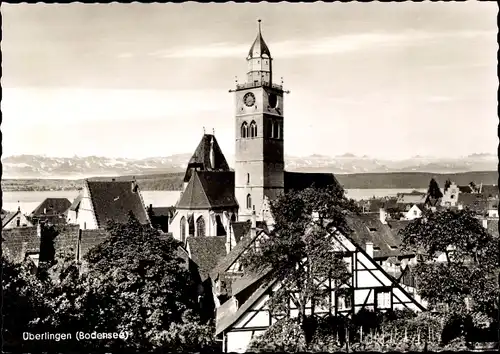 Ak Überlingen am Bodensee, Kirchenturm