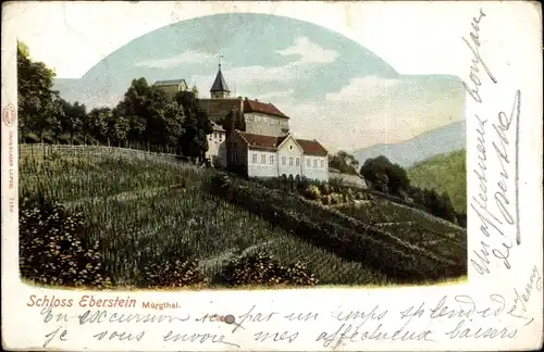Ak Gernsbach im Schwarzwald, Schloss Eberstein