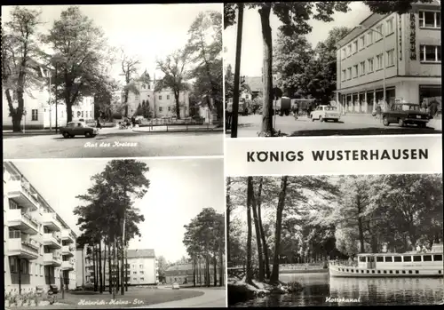 Ak Königs Wusterhausen in Brandenburg, Rat des Kreises, Heinrich-Heine-Straße, Nottakanal