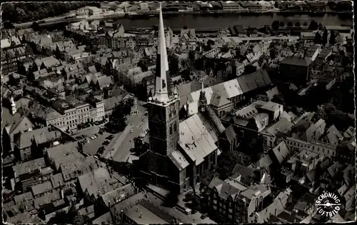 Ak Hansestadt Lübeck, Jakobikirche, Luftaufnahme