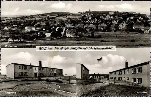 Ak Baumholder im Westrich, Panorama, Kaserne, Lager Wilhelmswald