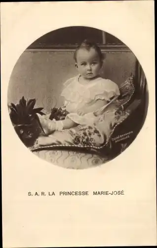 Ak Prinzessin Marie Jose vn Belgien, Portrait