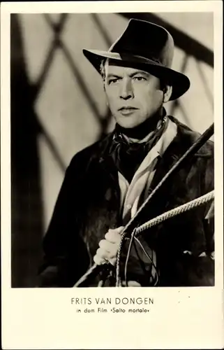 Ak Schauspieler Frits van Dongen, Salto mortale