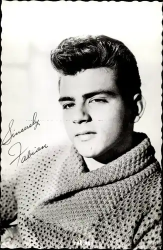 Ak Sänger Fabian, Portrait