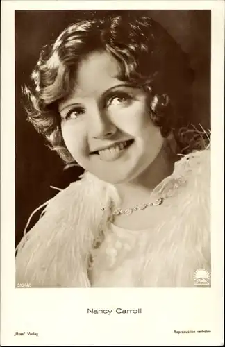 Ak Schauspieler Nancy Caroll, Portrait, Ross 5134/2