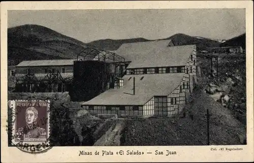 Ak San Juan Argentinien, Minas de Plata El Salado