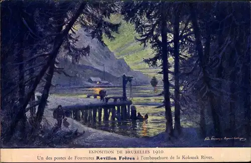 Künstler Ak Brüssel, Weltausstellung 1910, Revillon Freres