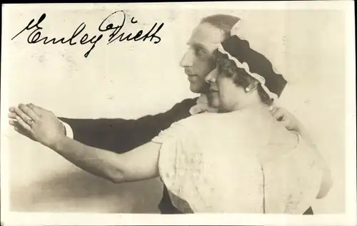 Ak Emley Duett, Tanzpaar, Autogramm