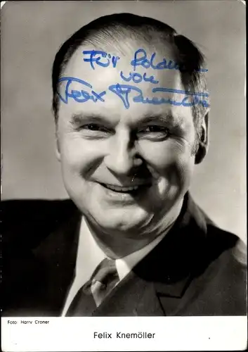 Ak Moderator Felix Knemöller, Portrait, Autogramm
