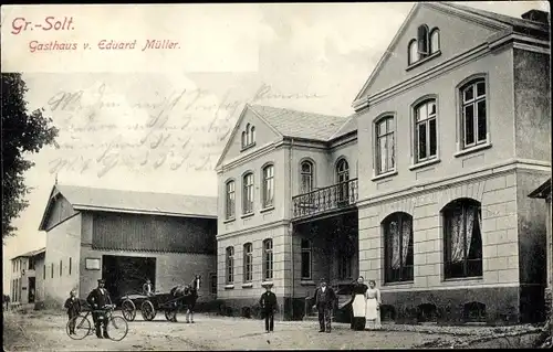 Ak Groß Solt Großsolt in Schleswig Holstein, Gasthaus von Eduard Müller, Außenansicht