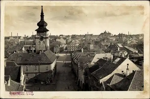Foto Ak Žatec Saaz Region Aussig, Teilansicht der Stadt