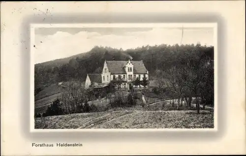 Passepartout Ak Heldenstein in Oberbayern, Forsthaus