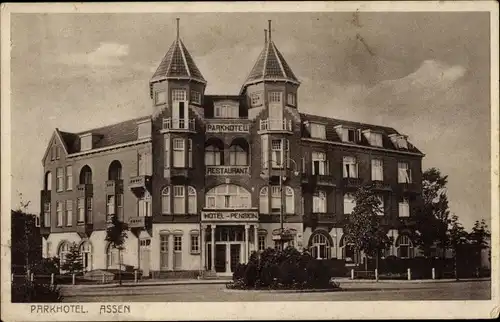 Ak Assen Drenthe Niederlande, Parkhotel