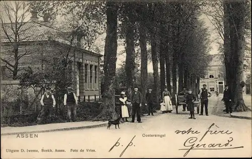 Ak Assen Drenthe Niederlande, Oostersingel