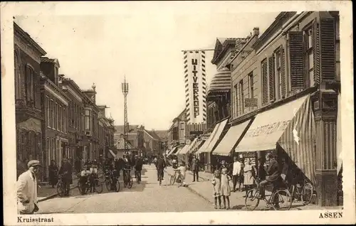 Ak Assen Drenthe Niederlande, Kruisstraat