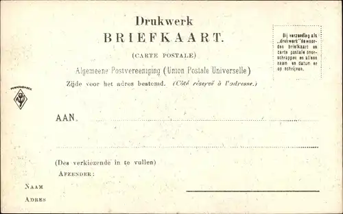 Ak Assen Drenthe Niederlande, Zuider Singel