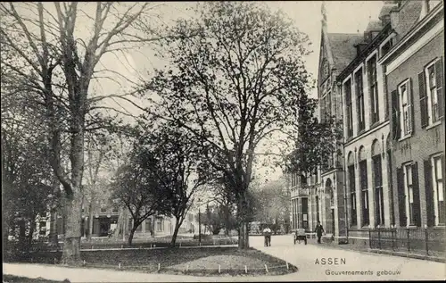 Ak Assen Drenthe Niederlande, Gouvernements gebouw