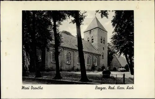 Ak Borger Drenthe Niederlande, Ned. Herv. Kerk