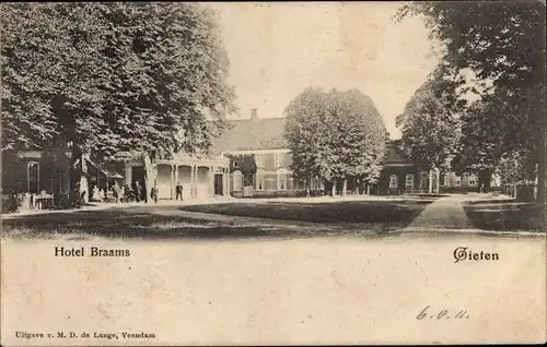 Ak Gieten Drenthe Niederlande, Hotel Braams