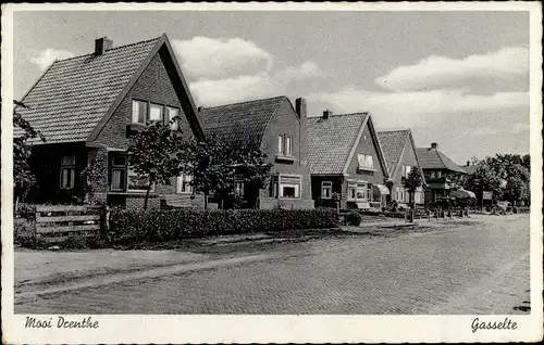 Ak Gasselte Drenthe, Straßenpartie, Siedlung