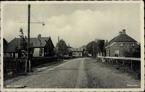 Ak Gasselte Drenthe, Straßenpartie, Siedlung