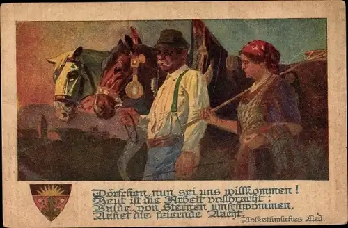 Lied Ak Dörfchen, nun sei uns willkommen, Deutscher Schulverein 1073