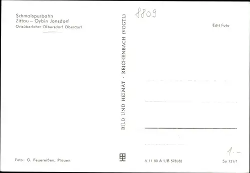 Ak Olbersdorf in Sachsen, Schmalspurbahn, Ortsüberfahrt, Dampflok