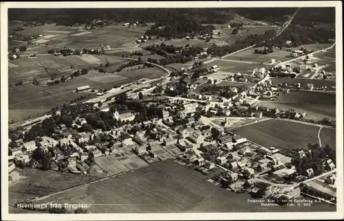 Ak Herrljunga Schweden, Fliegeraufnahme