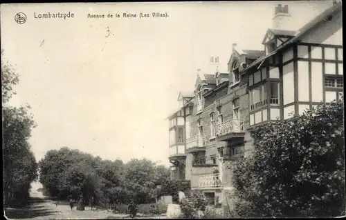 Ak Lombardsijde Lombartzyde Westflandern, Avenue de la Reine