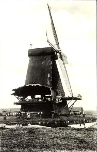 Ak Zaandam Zaanstad Nordholland, Zaagmolen De Gekroonde Harp