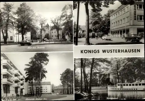 Ak Königs Wusterhausen in Brandenburg, Rat des Kreises, Heinriche-Heine-Str., Nottakanal