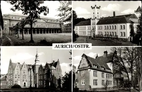 Ak Aurich in Ostfriesland, Schloss, Verwaltungssitz