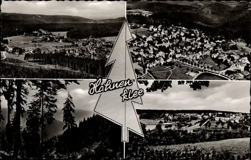 Ak Hahnenklee Bockswiese Goslar im Harz, Ortspanorama, Luftaufnahme, Landschaft