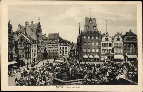 Ak Trier an der Mosel, Hauptmarkt