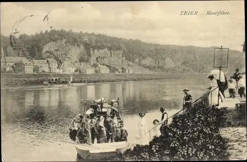 Ak Trier an der Mosel, Moselfähre