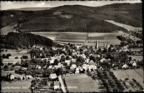 Ak Stockum Sundern im Sauerland, Fliegeraufnahme