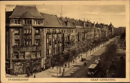 Ak Düsseldorf am Rhein, Graf-Adolfstraße