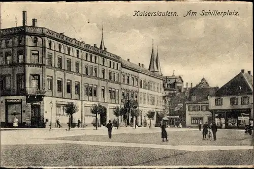 Ak Kaiserslautern in der Pfalz, Am Schillerplatz