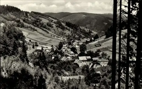 Ak Mellenbach Glasbach im Schwarzatal Thüringen, Panorama