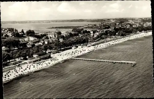 Ak Ostseebad Eckernförde, Panorama, Strand